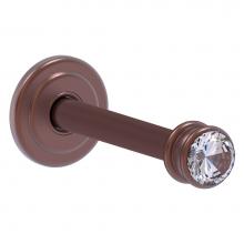 Allied Brass CC-22-CA - Carolina Crystal Retractable Wall Hook - Antique Copper