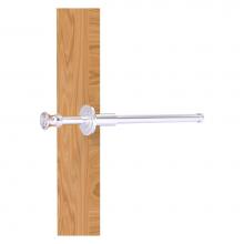 Allied Brass CC-23-SCH - Carolina Crystal Collection Retractable Pullout Garment Rod - Satin Chrome