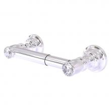 Allied Brass CC-24-PC - Carolina Crystal Collection 2 Post Toilet Tissue Holder - Polished Chrome