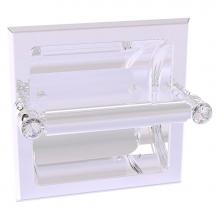 Allied Brass CC-24C-PC - Carolina Crystal Collection Recessed Toilet Paper Holder - Polished Chrome
