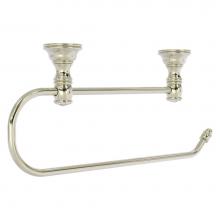 Allied Brass CC-25EC-PNI - Carolina Crystal Collection Under Cabinet Paper Towel Holder - Polished Nickel