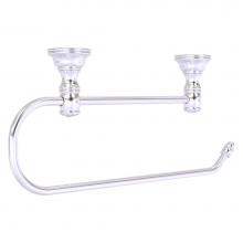 Allied Brass CC-25EC-SCH - Carolina Crystal Collection Under Cabinet Paper Towel Holder - Satin Chrome