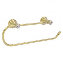 Allied Brass CC-25EW-SBR - Carolina Crystal Collection Wall Mounted Paper Towel Holder - Satin Brass