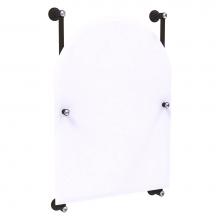 Allied Brass CC-27-94-ORB - Carolina Crystal Collection Arched Top Frameless Rail Mounted Mirror - Oil Rubbed Bronze