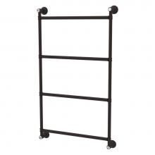 Allied Brass CC-28-18-ORB - Carolina Crystal Collection 4 Tier 18 Inch Ladder Towel Bar - Oil Rubbed Bronze