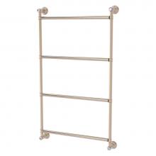 Allied Brass CC-28-18-PEW - Carolina Crystal Collection 4 Tier 18 Inch Ladder Towel Bar - Antique Pewter