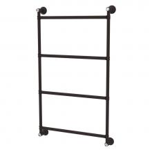 Allied Brass CC-28-36-ORB - Carolina Crystal Collection 4 Tier 36 Inch Ladder Towel Bar - Oil Rubbed Bronze