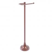 Allied Brass CC-29-CA - Carolina Crystal Collection Free Standing Euro Style Toilet Paper Holder - Antique Copper