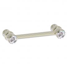 Allied Brass CC-30-3-PNI - Carolina Crystal Collection 3 Inch Cabinet Pull - Polished Nickel