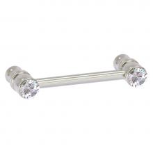 Allied Brass CC-30-3-SN - Carolina Crystal Collection 3 Inch Cabinet Pull - Satin Nickel