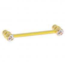 Allied Brass CC-30-4-PB - Carolina Crystal Collection 4 Inch Cabinet Pull - Polished Brass