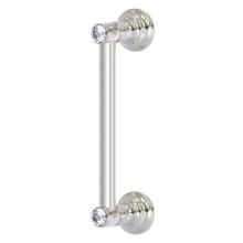 Allied Brass CC-3-8-SN - Carolina Crystal Collection 8 Inch Door Pull - Satin Nickel