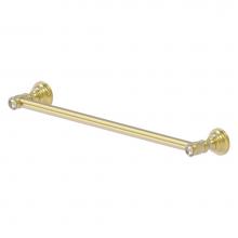 Allied Brass CC-41-24-SBR - Carolina Crystal Collection 24 Inch Towel Bar - Satin Brass