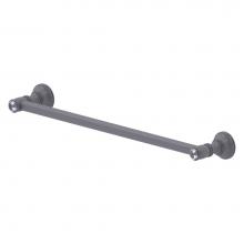 Allied Brass CC-41-30-GYM - Carolina Crystal Collection 30 Inch Towel Bar - Matte Gray