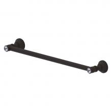 Allied Brass CC-41-30-ORB - Carolina Crystal Collection 30 Inch Towel Bar - Oil Rubbed Bronze