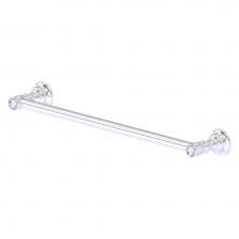 Allied Brass CC-41-30-SCH - Carolina Crystal Collection 30 Inch Towel Bar - Satin Chrome