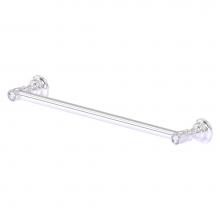 Allied Brass CC-41-36-SCH - Carolina Crystal Collection 36 Inch Towel Bar - Satin Chrome