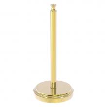 Allied Brass CC-55-UNL - Carolina Crystal Collection Counter Top Paper Towel Stand - Unlacquered Brass