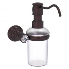 Allied Brass CC-60-ABZ - Carolina Crystal Collection Wall Mounted Soap Dispenser - Antique Bronze