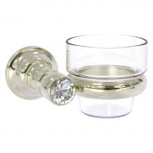 Allied Brass CC-64-PNI - Carolina Crystal Collection Wall Mounted Votive Candle Holder - Polished Nickel