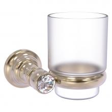 Allied Brass CC-66-PEW - Carolina Crystal Collection Wall Mounted Tumbler Holder - Antique Pewter