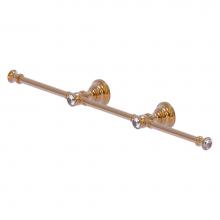 Allied Brass CC-HTB-3-BBR - Carolina Crystal Collection 3 Arm Guest Towel Holder - Brushed Bronze