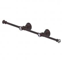 Allied Brass CC-HTB-3-VB - Carolina Crystal Collection 3 Arm Guest Towel Holder - Venetian Bronze