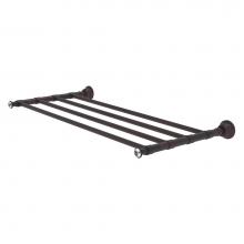 Allied Brass CC-HTL-5-24-VB - Carolina Crystal Collection 24 Inch Towel Shelf - Venetian Bronze