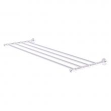 Allied Brass CC-HTL-5-36-PC - Carolina Crystal Collection 36 Inch Towel Shelf - Polished Chrome