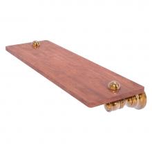 Allied Brass CL-1-16-IRW-BBR - Carolina Collection 16 Inch Wood Shelf - Brushed Bronze