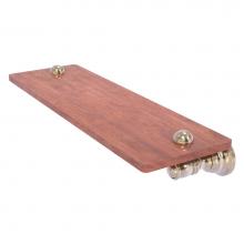 Allied Brass CL-1-16-IRW-PEW - Carolina Collection 16 Inch Wood Shelf - Antique Pewter