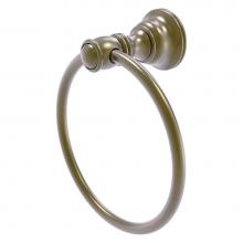 Allied Brass CL-16-ABR - Carolina Collection Towel Ring - Antique Brass