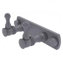 Allied Brass CL-20-2-GYM - Carolina Collection 2 Position Multi Hook - Matte Gray