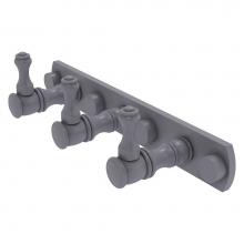 Allied Brass CL-20-3-GYM - Carolina Collection 3 Position Tie and Belt Rack - Matte Gray