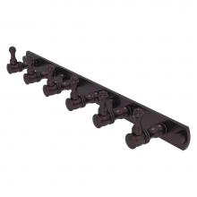 Allied Brass CL-20-6-ABZ - Carolina Collection 6 Position Tie and Belt Rack - Antique Bronze