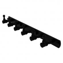 Allied Brass CL-20-6-BKM - Carolina Collection 6 Position Tie and Belt Rack - Matte Black
