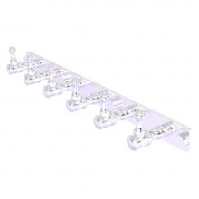 Allied Brass CL-20-6-SCH - Carolina Collection 6 Position Tie and Belt Rack - Satin Chrome