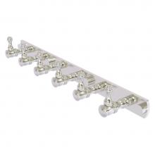 Allied Brass CL-20-6-SN - Carolina Collection 6 Position Tie and Belt Rack - Satin Nickel
