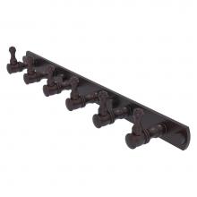 Allied Brass CL-20-6-VB - Carolina Collection 6 Position Tie and Belt Rack - Venetian Bronze