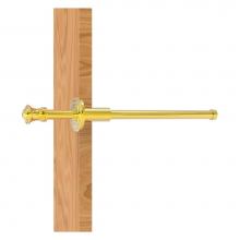 Allied Brass CL-23-PB - Carolina Collection Retractable Pullout Garment Rod - Polished Brass
