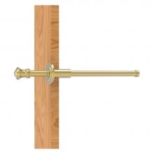 Allied Brass CL-23-SBR - Carolina Collection Retractable Pullout Garment Rod - Satin Brass