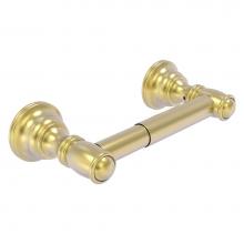 Allied Brass CL-24-SBR - Carolina Collection 2 Post Toilet Tissue Holder - Satin Brass