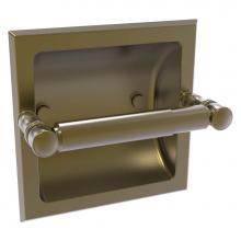 Allied Brass CL-24C-ABR - Carolina Collection Recessed Toilet Paper Holder - Antique Brass
