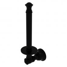Allied Brass CL-24U-BKM - Carolina Collection Upright Toilet Paper Holder - Matte Black