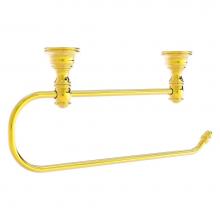 Allied Brass CL-25EC-PB - Carolina Collection Under Cabinet Paper Towel Holder - Polished Brass