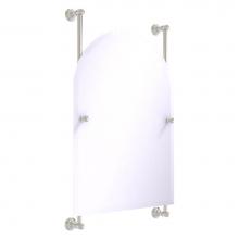 Allied Brass CL-27-94-SN - Carolina Collection Arched Top Frameless Rail Mounted Mirror - Satin Nickel