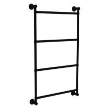 Allied Brass CL-28-18-BKM - Carolina Collection 4 Tier 18 Inch Ladder Towel Bar - Matte Black