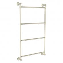 Allied Brass CL-28-18-PNI - Carolina Collection 4 Tier 18 Inch Ladder Towel Bar - Polished Nickel