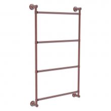 Allied Brass CL-28-24-CA - Carolina Collection 4 Tier 24 Inch Ladder Towel Bar - Antique Copper