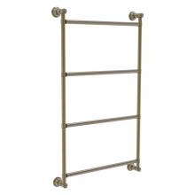 Allied Brass CL-28-30-ABR - Carolina Collection 4 Tier 30 Inch Ladder Towel Bar - Antique Brass